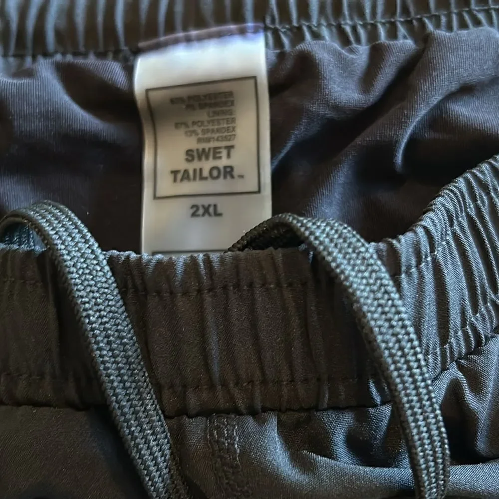 NEW Swet Tailor Mens Black Active Shorts